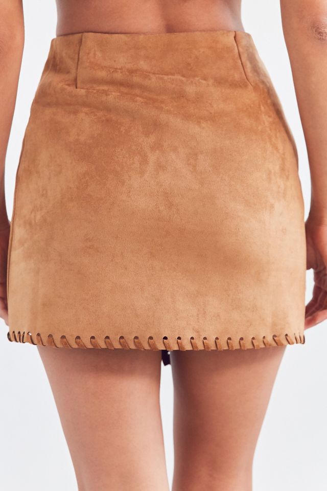 Haute Rogue Allison Whip Stitch Wrap Skirt #1