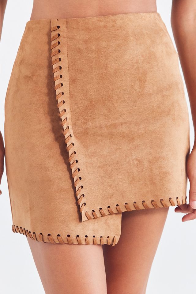 Haute Rogue Allison Whip Stitch Wrap Skirt #5
