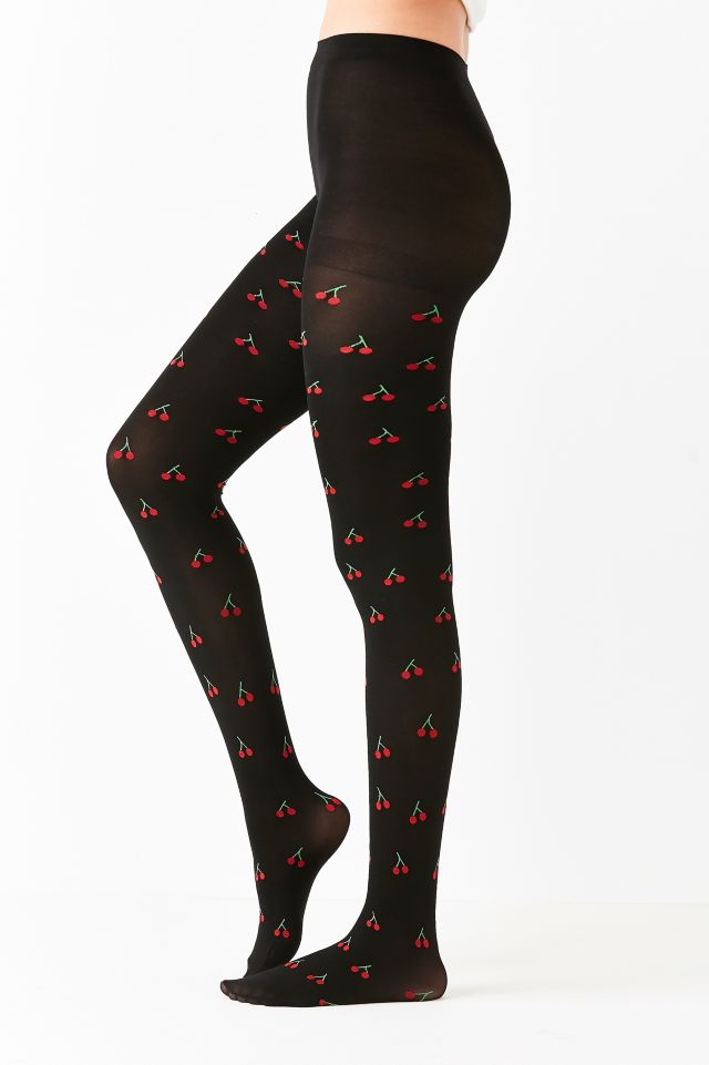 Collants transparents à imprimé de cerises Out From Under #1