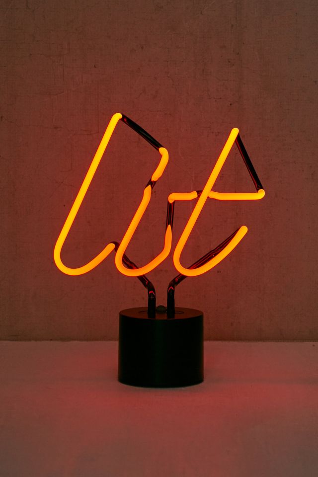 Lit Neon Sign Table Lamp #1