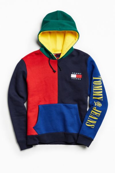 Tommy Hilfiger ‘90s Colorblock Hoodie Sweatshirt | Urban Outfitters