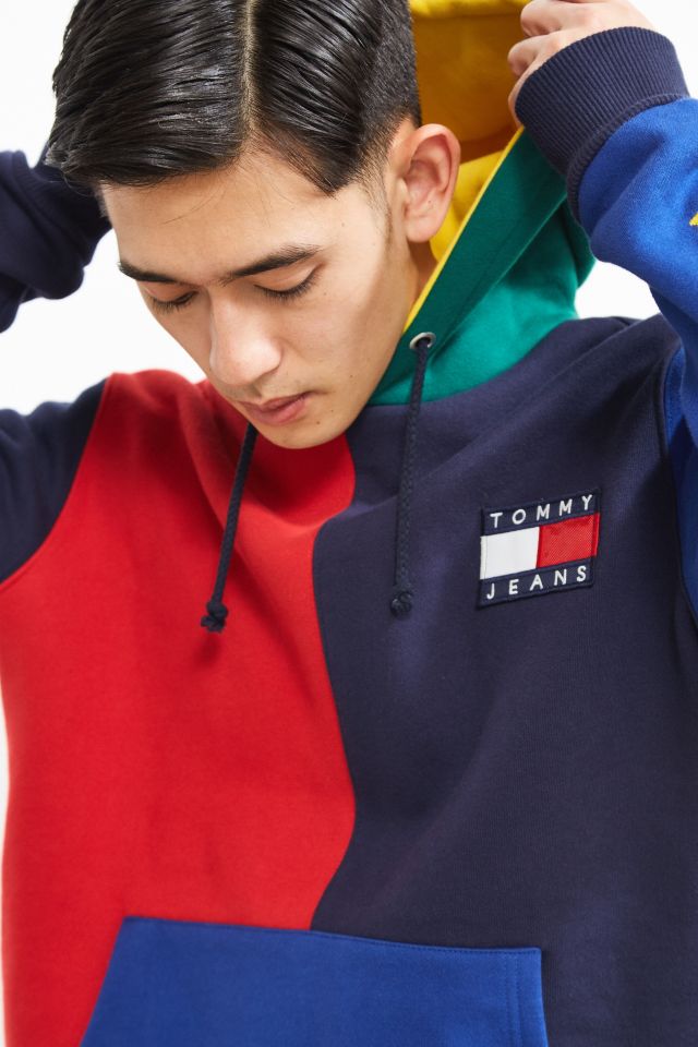 Tommy hilfiger 90s colorblock hoodie sale