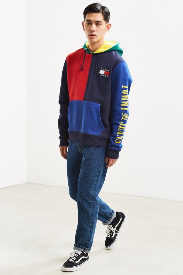 Tommy jeans 90s colorblock on sale sweatshirt