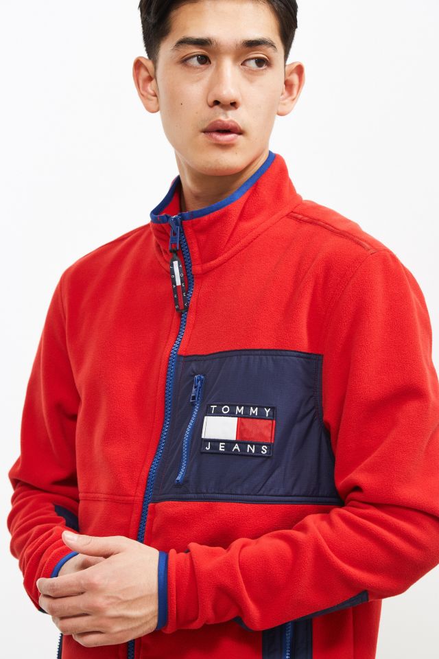 Tommy Jeans Polar Fleece Zip Jacket | Urban Outfitters