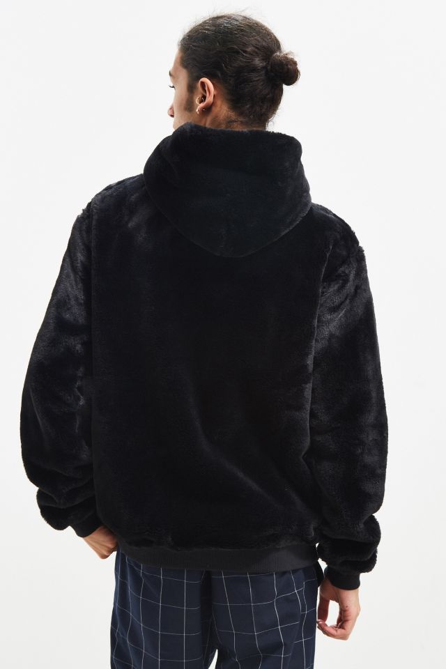 Faux fur hoodie store mens urban outfitters