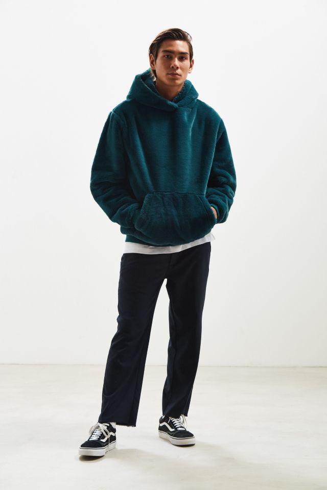 Uo faux fur outlet hoodie