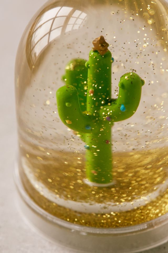 Cactus Christmas Tree Snow Globe #1
