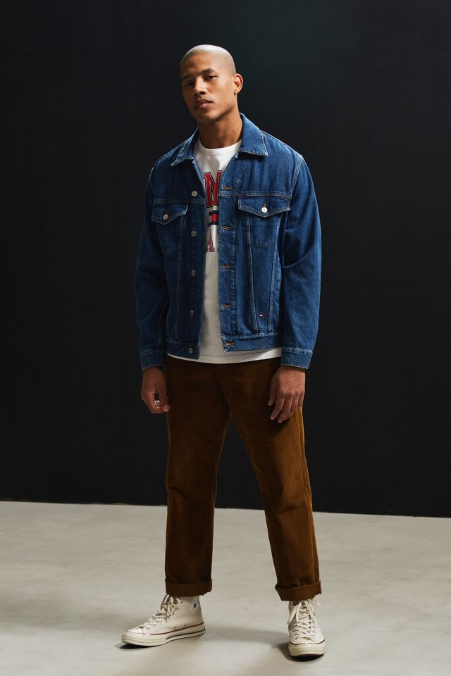 Tommy Jeans Embroidered Denim Trucker Jacket #5