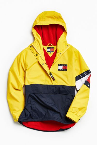 Tommy hilfiger colorblock 2025 pullover windbreaker jacket