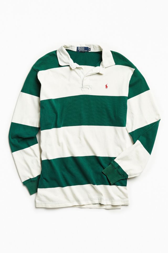 Green sales rugby polo