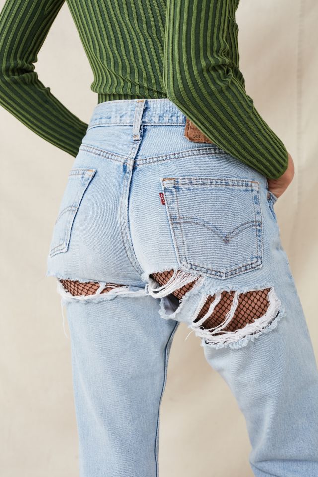 Urban Renewal Recycled Shredded-Back Levi’s Jean #3