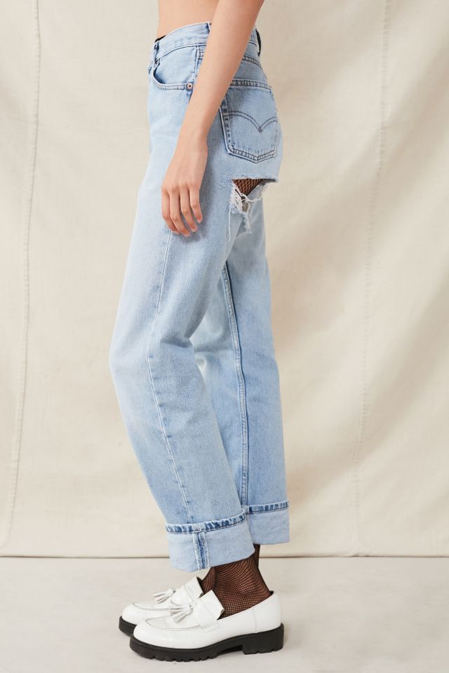 Urban Renewal Recycled Shredded-Back Levi’s Jean #4