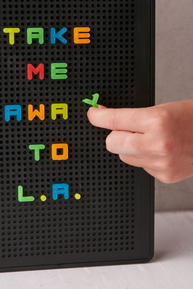 LED Peg Message Board Rainbow Letter Expansion Pack #4
