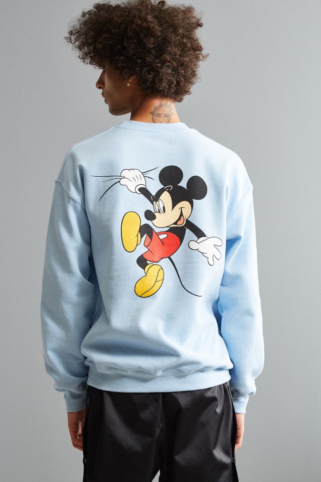 Mickey Mouse Hold On Crew Neck Sweatshirt #1