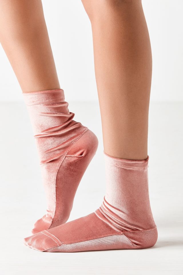 Out From Under Velvet Ankle Sock #1