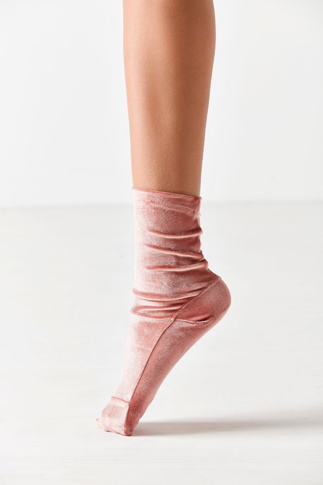 Out From Under Velvet Ankle Sock #2