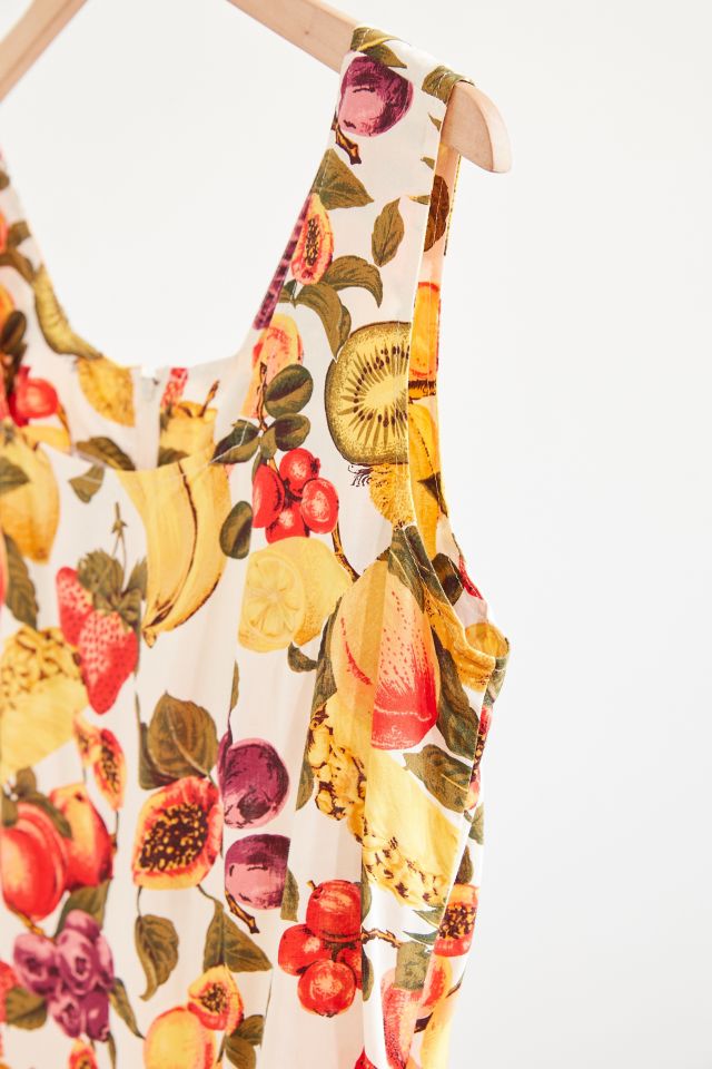 Vintage Fruit Print Mini Dress #3