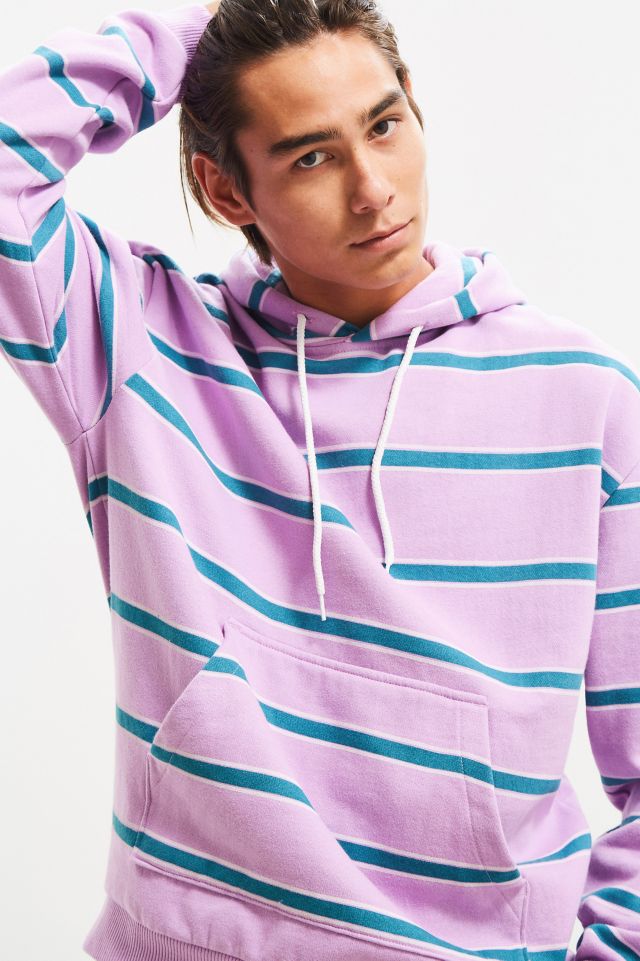 UO Horizontal Stripe Hoodie Sweatshirt #1