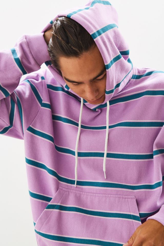 UO Horizontal Stripe Hoodie Sweatshirt #4