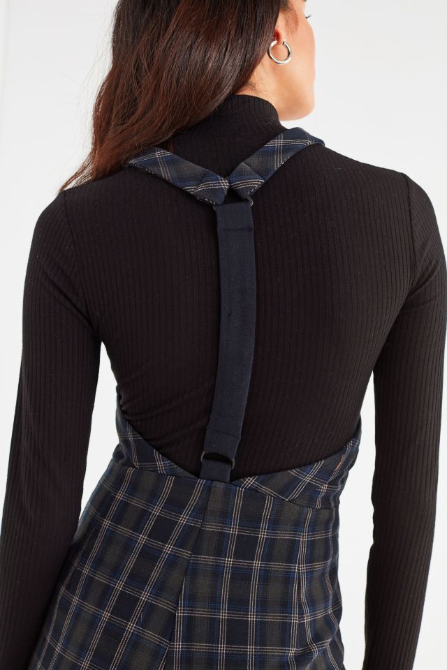 UO Teacher’s Pet Y-Back Plaid Jumpsuit #5