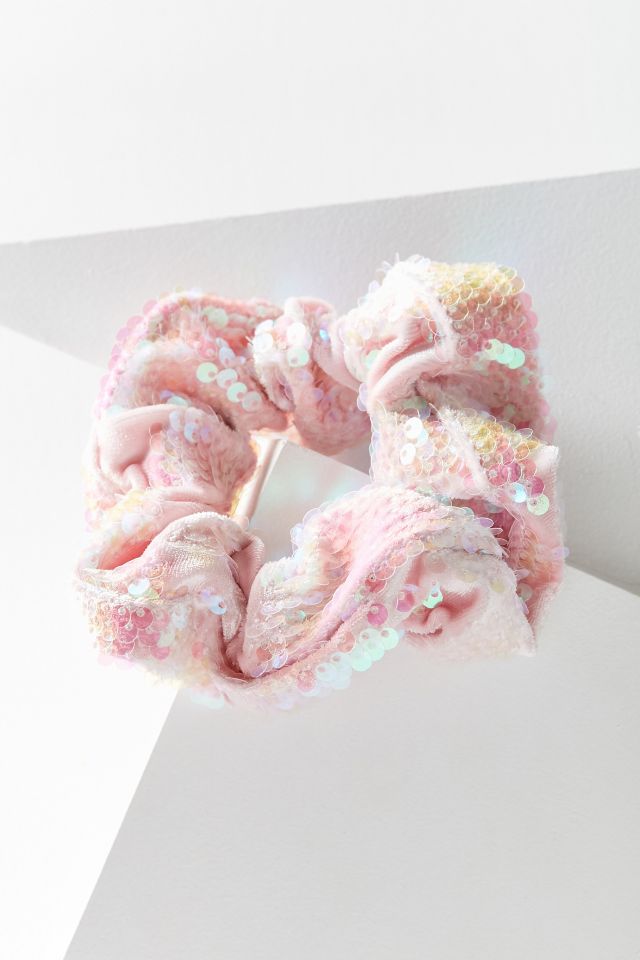 Velvet Sequin Scrunchie #1
