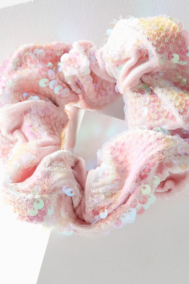 Velvet Sequin Scrunchie #2