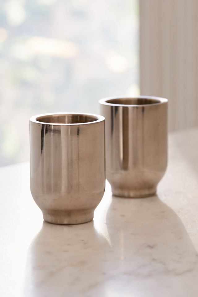 Viski Chrome Shot Glass Set #1