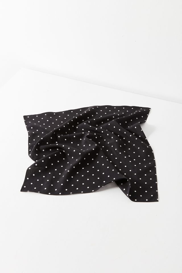 Polka Dot Silky Mini Square Scarf #1