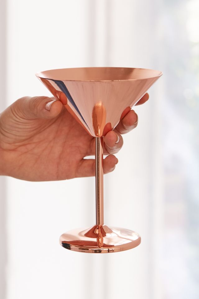 Copper Martini Glass #1