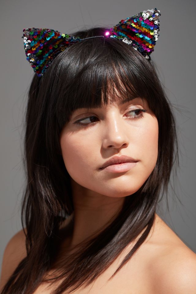 Sequin Cat Ear Headband