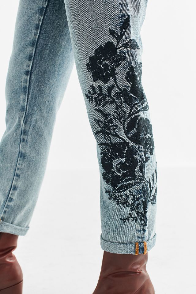 Jeans de style Mom BDG - Fleurs brodées #5