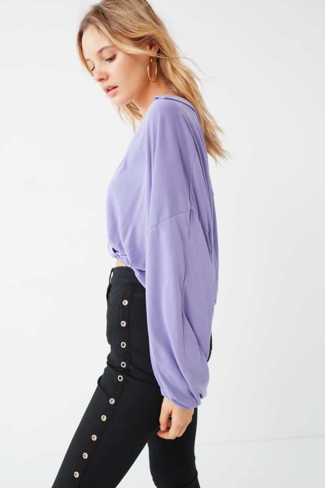 UO Dig It Surplice Cropped Top #2
