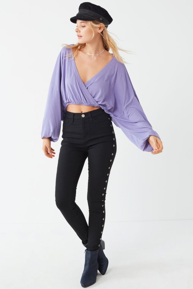 UO Dig It Surplice Cropped Top #3