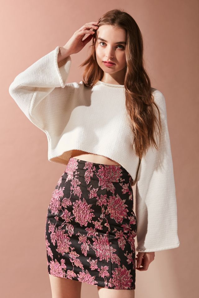 For Love & Lemons Luella Jacquard Pencil Skirt #4