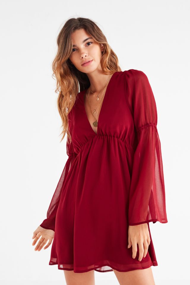 Lucca Couture Empire Waist Bell-Sleeve Dress #5