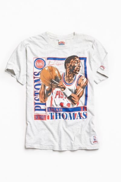 Youth Isiah Thomas Detroit Pistons Ash Backer T-Shirt