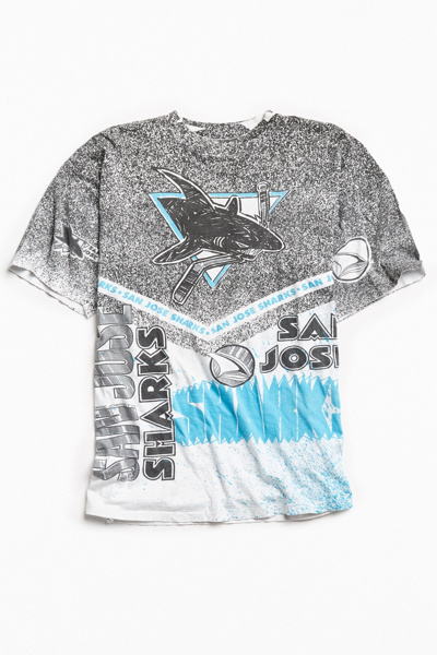 T-shirt Vintage San Jose Sharks NHL 1992 - Taille M, Made In USA, Marque Swingster