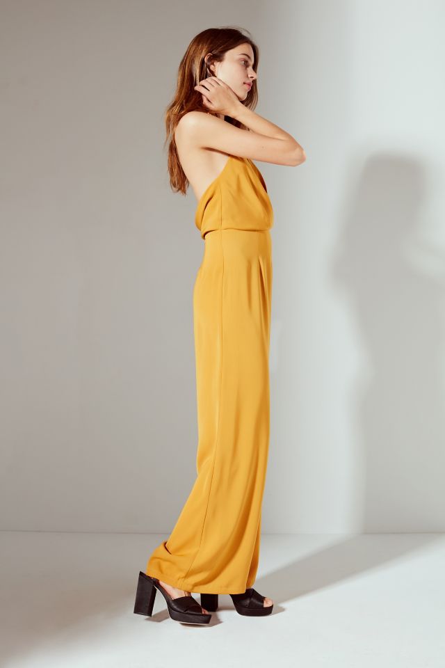 UO Halter Surplice Jumpsuit #5
