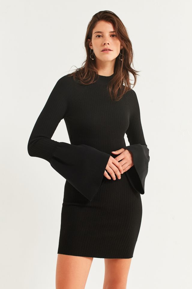 UO Bell Sleeve Bodycon Sweater Dress