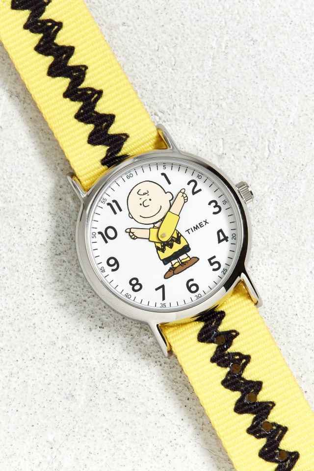 Free Shipping! Timex x Peanuts Unisex Weekender 38mm Watch