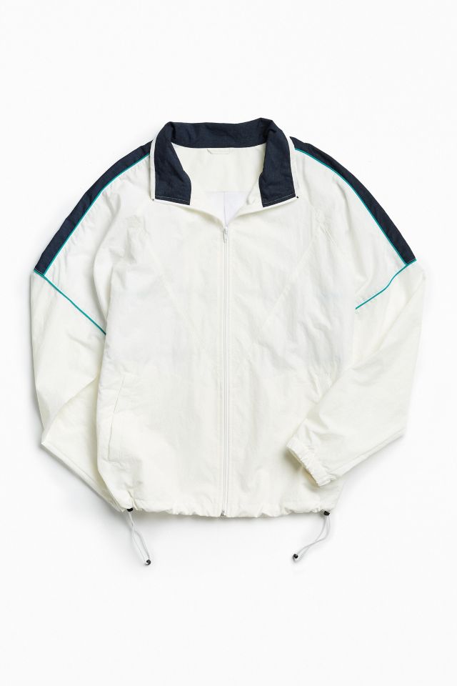 UO Mixed Fabric Crinkly Windbreaker Jacket | Urban Outfitters