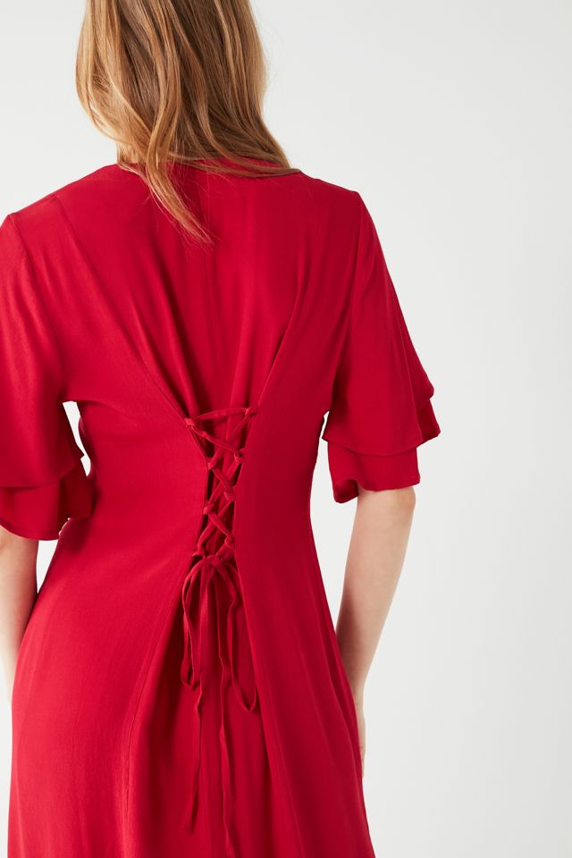 knee length dresses for ladies Meera Embroidered Lace Dress – Tadashi Shoji Official Online Boutique main image 0