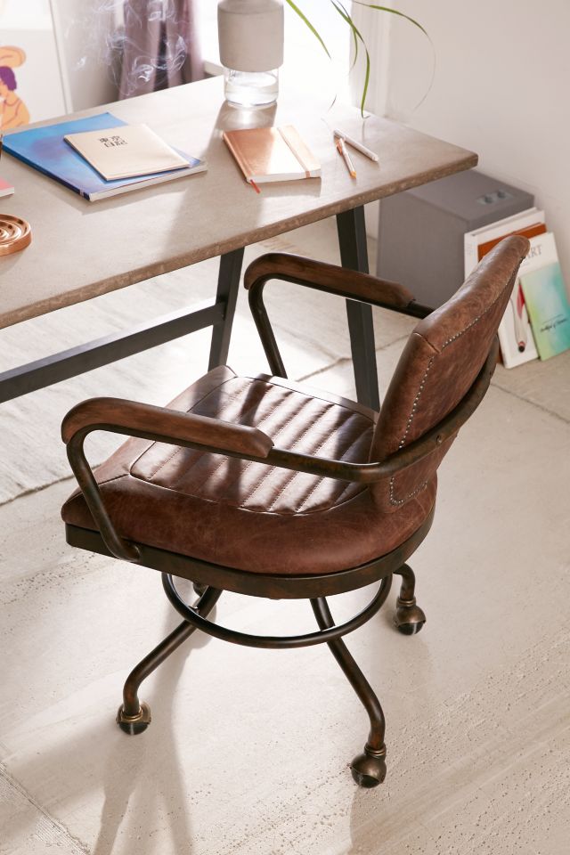 Urban outfitters leather chair hot sale