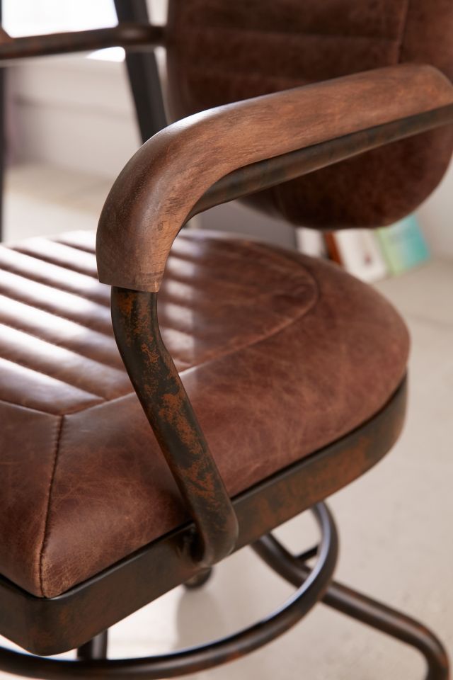 Foster Leather Desk Chair #4