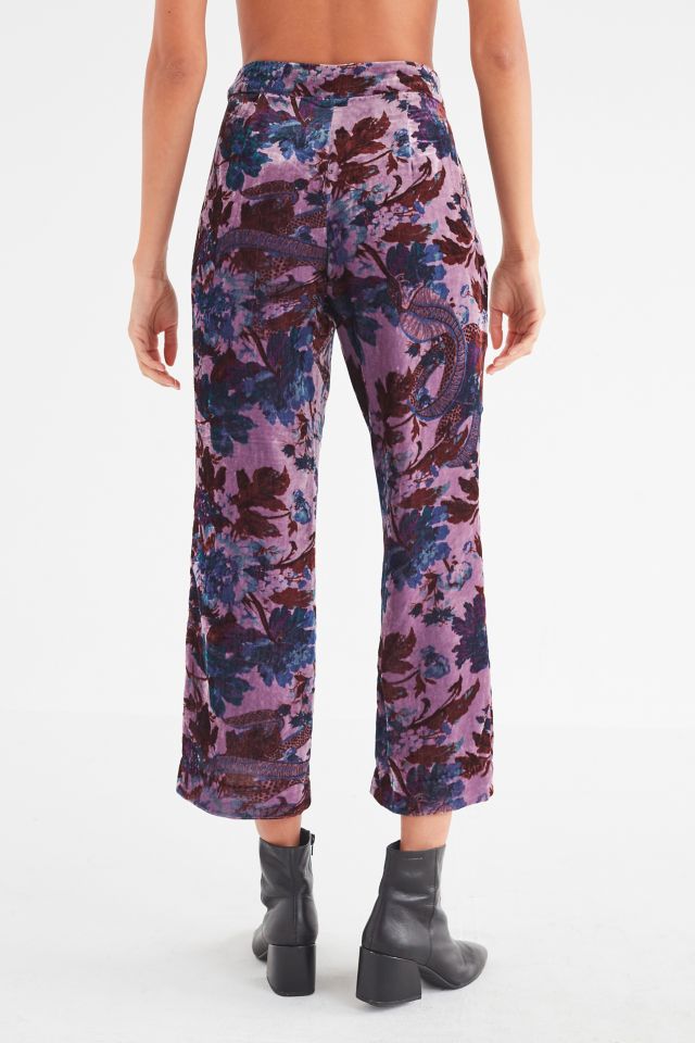 UO Morris High-Rise Velvet Flare Pant #1
