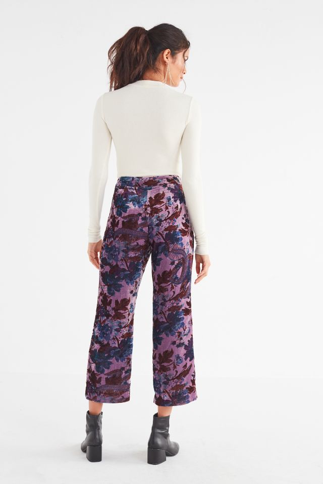 UO Morris High-Rise Velvet Flare Pant #2