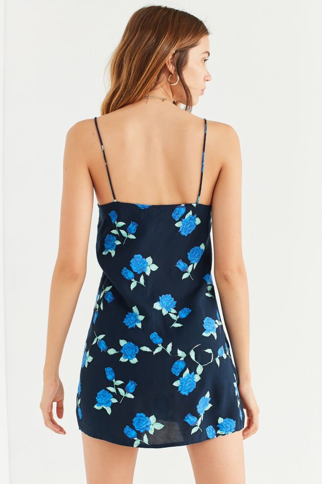 Motel Tie-Front Polka Dot Slip Dress #5