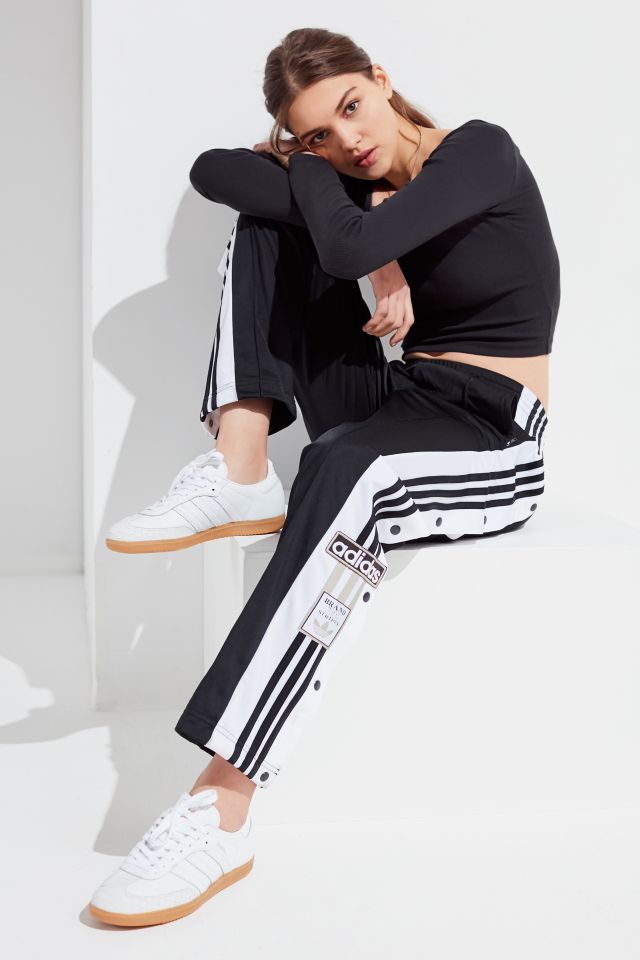 adidas Originals Oversized Black Tear-Away Track | Urban Outfitters