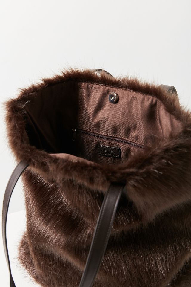 Faux Fur Tote Bag #1