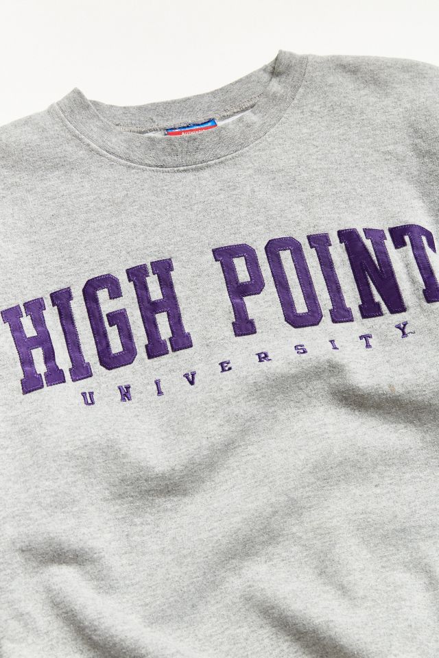 Vintage Champion High Point University Grey Crew Neck Sweatshirt #2